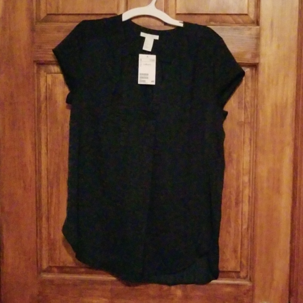 H&M navy blouse